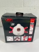 Eighteen boxes of JSP 735 Typhoon Moulded Masks FFP3 Valved (10 Masks per Box).