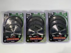 Three packs of Trend CRAFTPRO 3 Piece 160mm Circul