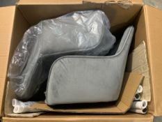 A Pair of Yaheetech Light Grey Dining Chairs. As n