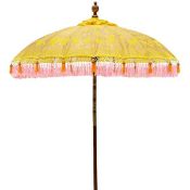 Dalya Round Bamboo Parasol (3m) from The East Lond