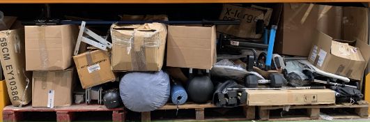 A large Quantity of Sports and Fitness Related Equ