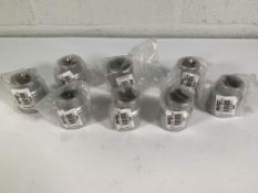 Eight Facom Expert 1″ Metric Hex Sockets, Chrome V