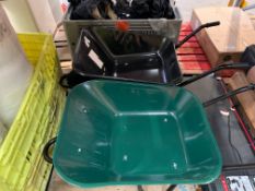 Two Heavy Duty Wheel Barrows, 1x Evo Pneumatic Ste