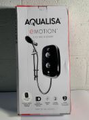 Aqualisa eMOTION Space Grey Electric Shower. 10.5K