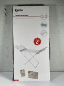 Two Winged Heated Airer, Aluminium, Silver, Igenix