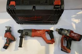 Four Milwaukee Items - M18 Fuel Brushless, No Batt