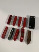 Ten Victorinox Swiss Army Pen Knives (Over 18s onl