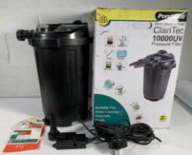 Pre-owned POND ONE ClariTec 10000UV Pressurised Po