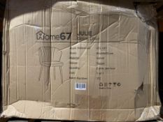 Set of Julie Dining Chairs, Velvet, Taupe Colour,