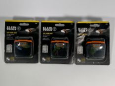 Three Klein Tools Cap Visor Lights (MN: 56402) As