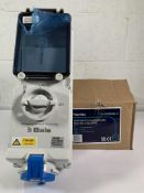 Newlec Switched Interlocked Socket - RCD 32A 230V