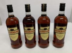 Four Soberano Brandy's 4 x 1ltr.