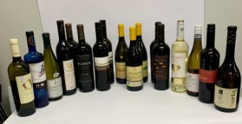 Seventeen assorted White/Red Wines to include Silencio Cabernet Sauvignon 2019 Cona Sur 2 x 750ml, D