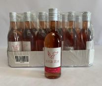 Twenty four Pink Fox Californian White Zinfandel 24 x 187ml.