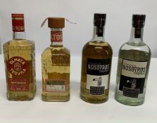 Four assorted Tequilas to include Nosotros Reposado/Blanco 2 x 750ml (Labels Discoloured), Olmeca Re