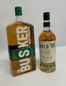 The Busker Irish Whiskey 1.75 ltr, Bold 98 Irish Whiskey 700ml.