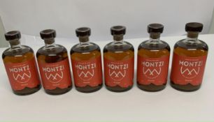 Six Montzi Peach Real Fruit Aperitivo 6 x 500ml.