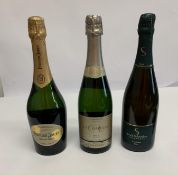 Three Champagnes to include Perrier - Jouet Grand Brut 750ml, La Chapelle Brut 750ml, Erick Schreibe