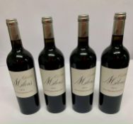 Four Chateau Milens 2016 Saint Emilion Grand Cru Red Wine 4 x 750ml.