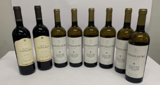 Six Montelouro Douro Branco - White Wine 6 x 750ml, Two Castel Ares Douro 2020 Reserve Red Wine 2 x
