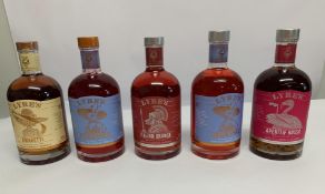 Five Assorted Lyre's Non - Alcoholic Spirits To Include Italian Orange 700ml, Amaretti 700ml, Aperi