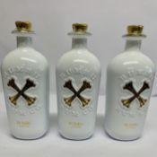 Three Bumbu Handcrafted Cream Liqueurs 3 x 700ml.