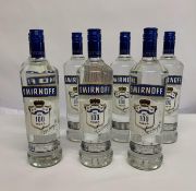 Seven Smirnoff No57 100 Vodka Smooth and Full Bodied 7 x 1ltr.