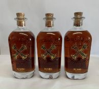 Three Bumbu The Original Caribbean Spirit Drink made with Fine Barbados Rum 3 x 700ml.