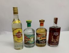 Duppy White Jamaican Rum 700ml, Duppy Share Caribbean Spiced Rum 700ml, Greedy Fox Dark Rum 700ml, H