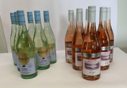 Six Freeman's Bay New Zealand Hawkes Bay 2024 Rose Wine 6 x 750ml And Six Brancott Estate Flight Sau