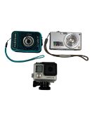 Pre-owned Go-Pro Hero 4 Action Camera, pre-owned Panasonic LUMIX DMC-FX35 Digital Camera and a pre-o