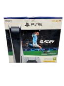 As new PlayStation PS5 Disk Edition Console + FIFA 23 Bundle (EAN: 711719574583 M/N: P27419134D) (Bo