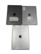 Three pre-owned Apple iPads sold for parts (iCloud account locked).