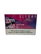 Five Elf Bar 3200 4-in-1 20mg Prefilled Pod Vape Kits (Box sealed) (BB: 20.08.26) (Over 18's Only).