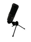 Pre-owned Audio Technica AT2020 USB+ USB Cardioid Condenser Microphone with stand & storage pouch.