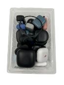 Assorted pre-owned wireless earphones & charging cases (All items sold as seen).
