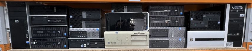 Assorted pre-owned Tower PC's (No hard drives. Sold as seen for parts only).