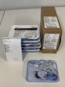 A box of six as new Covidien LigaSure Curved, Small Jaw, Open Sealer/Divider (REF: LF1212, Use By: 2