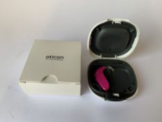 Oticon Xceed Play 1 BTE UP (REF: 214285) Pink. As new (1 Hearing Aid included)