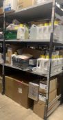 A Large Quantity of Assorted Dental Products/Equipment (Three Shelves).