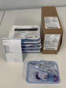 A box of six as new Covidien LigaSure Curved, Small Jaw, Open Sealer/Divider (REF: LF1212, Use By: 2