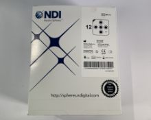 Box of twelve packs of NDI Passive Spheres (REF: 8801002) As new (EXP: 2027/03/29)