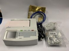 A Mortara Instruments Eli 150c Resting Electrocardiograph with Accessories and UK Power Lead. Pre-ow