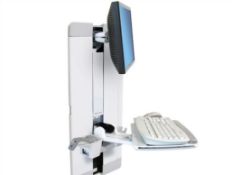 As new Ergotron Style View Vertical Lift Patient Room (REF: 60-609-216) (stock image monitor/keyboar