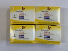 Four as new FreeStyle Libre 2 Flash Glucose Monitoring Systems (EXP: 2026-01-31).