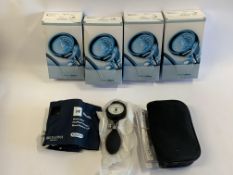 Four as new Welch Allyn DS-54 DuraShock Blood Pressure Gauges (REF: DS-5401-189).