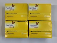 Four as new Abbott FreeStyle Libre 2 Flash Glucose Monitoring Systems Sensor (EXP: 2025-12-31).