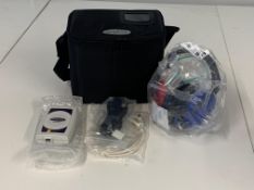 As new Amplivox Otosure Screening Audiometer with Audiocups and a Travel Bag.