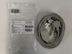 As new Welch Allyn ECG 10-Lead Banana Patient Cable for CP50, CP 150 (#721328, REF: 901006).