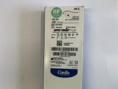 Four packs of five Cordis Super Torque Polyurethane Diagnostic Catheters, 6F 2.0mm (REF: 533-621) As